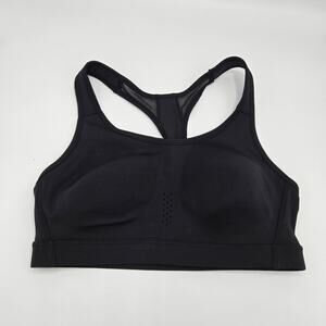 Avia Women's High-Impact Sports Bra - Black Racerback with Mesh-Size XL (16-18)